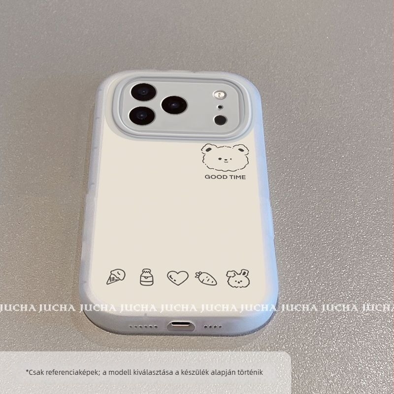 Szilikon tok iPhone 17 Pro/Pro Max számára – teljes lefedettség, ütésálló, INS stílus, permetezés bevonattal
