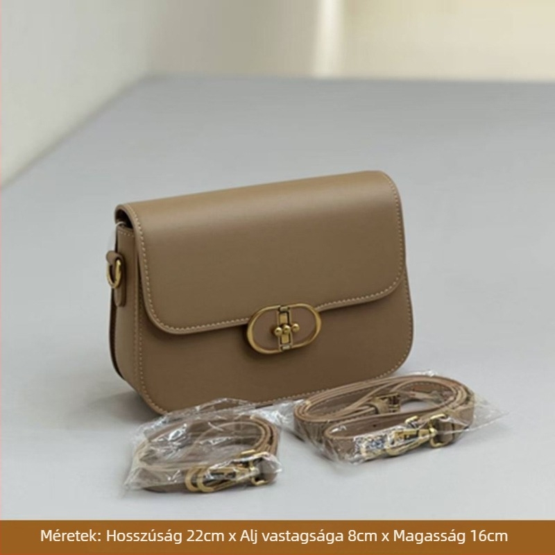 Női PU bőr mini négyzet alakú keresztpántos táska – városi minimalist stílus, mindennapi használatra