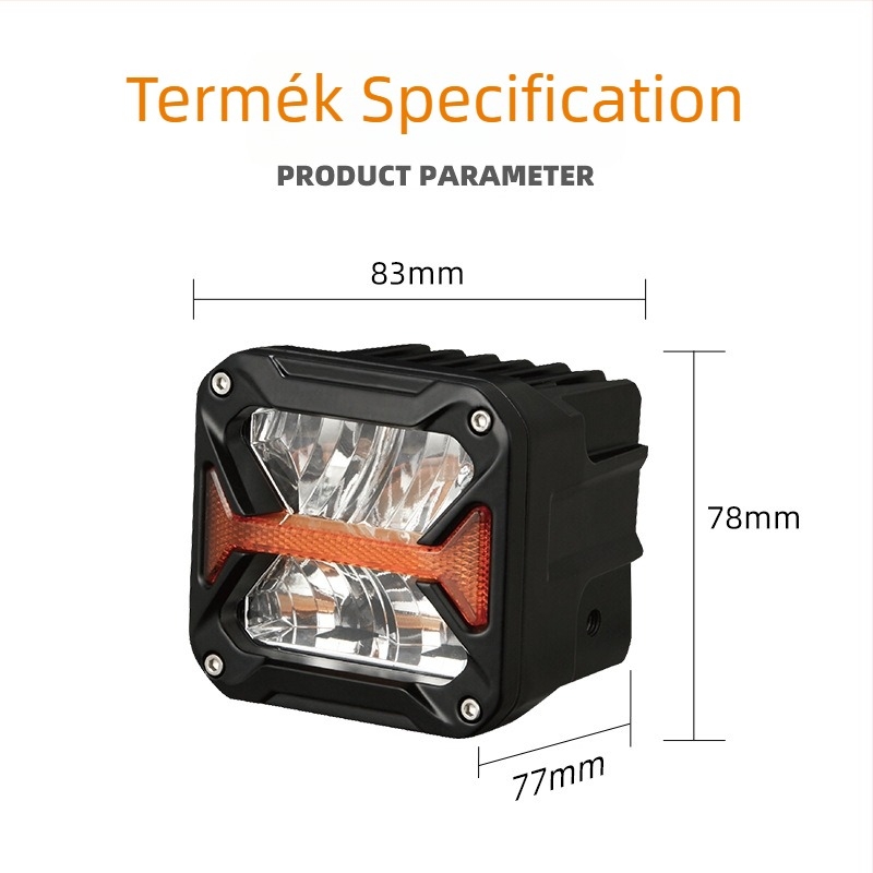 LED off-road jármű spotlámpa, 40W, 12-80V, 8000 lm, 4000-6500K, élettartam 50000 h