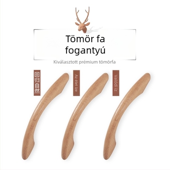  Bükkfából készült híd alakú, kétlyukas fa fogantyúval ellátott tároló doboz pamut–len anyagú textillel