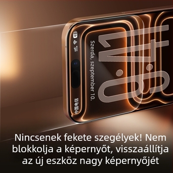 iPhone 17 Pro Max anti-reflektív puha képernyővédő fólia, csökkenti a fényvisszaverődést