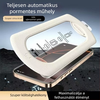 iPhone 17 Pro Max kijelzővédő, edzett üveg, HD, ujjlenyomat-mentes, esésálló, teljes kijelző