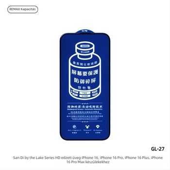Remax Sanyi HD edzett üveg előlapi képernyővédő GL-27 az iPhone 14 Pro Max számára