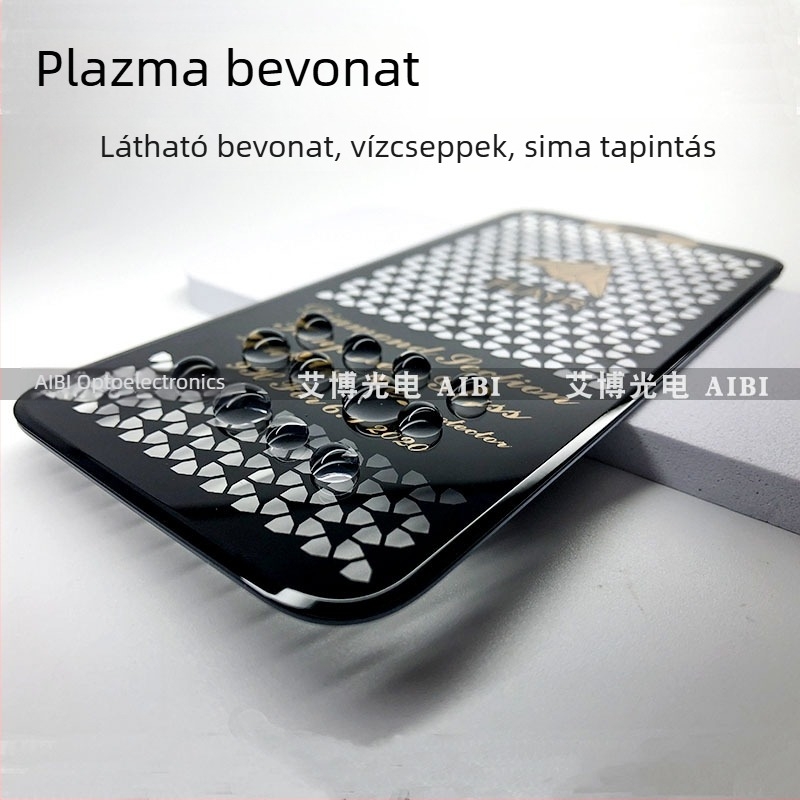 Tempered üveg képernyővédő iPhone 17 Pro Max-hoz, teljes lefedettség, ívelt élek, gyémántvágású faszet dizájn