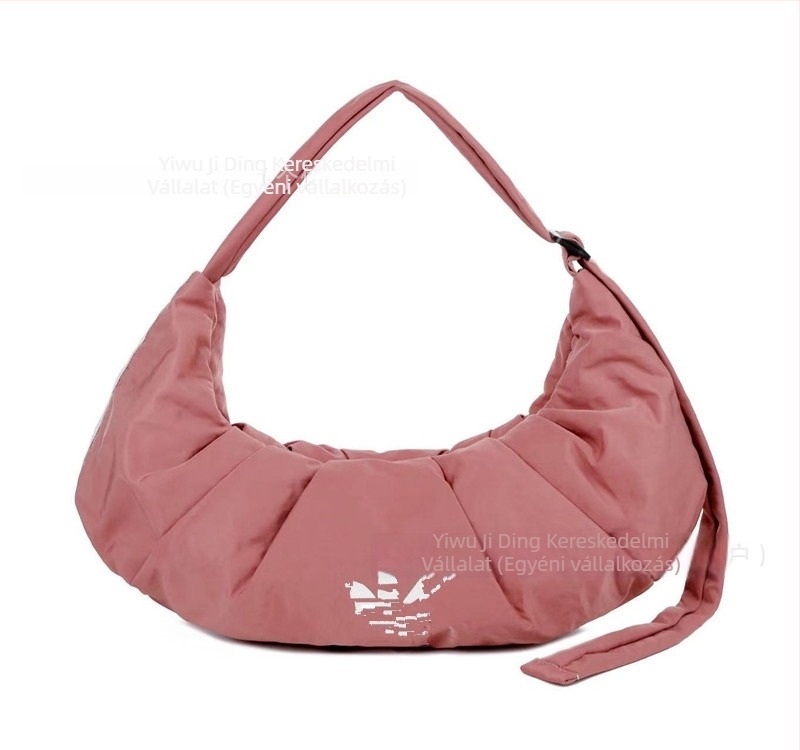 Crossbody táska dumpling alakú, cipzáras zárás, belső telefonzseb, Oxford anyag, poliészter bélés.