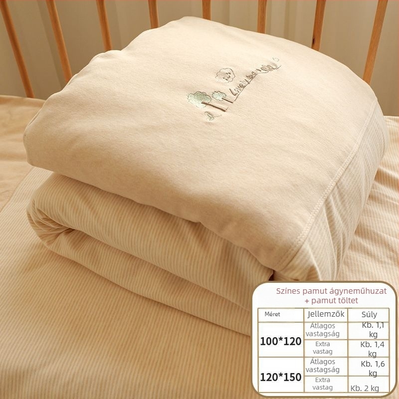 Baba pamut takaró, töltet pamut, anyag 100% pamut, súly 0.55-1.0 kg, tél, karikatúra hímzés stílus