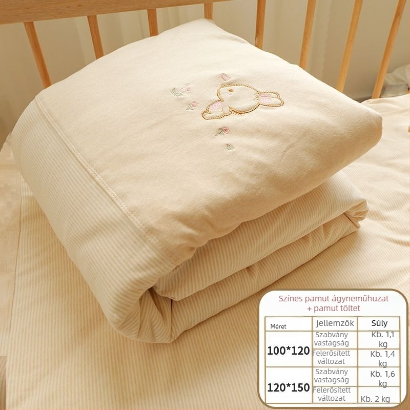 Baba pamut takaró, töltet pamut, anyag 100% pamut, súly 0.55-1.0 kg, tél, karikatúra hímzés stílus