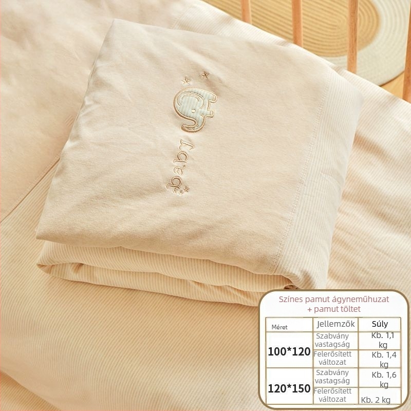 Baba pamut takaró, töltet pamut, anyag 100% pamut, súly 0.55-1.0 kg, tél, karikatúra hímzés stílus