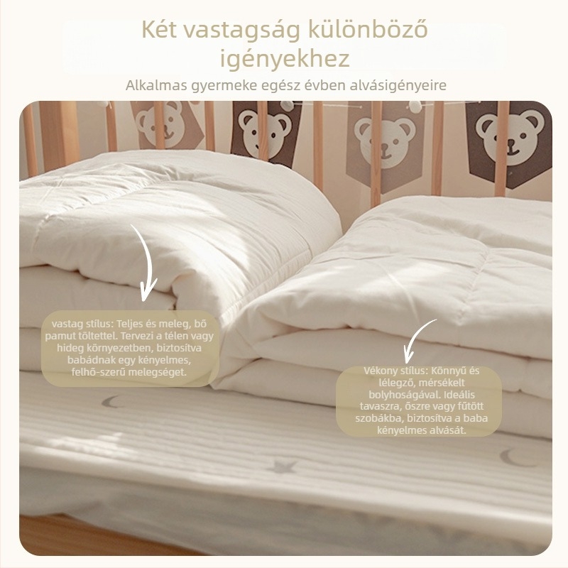 Baba pamut takaró, töltet pamut, anyag 100% pamut, súly 0.55-1.0 kg, tél, karikatúra hímzés stílus