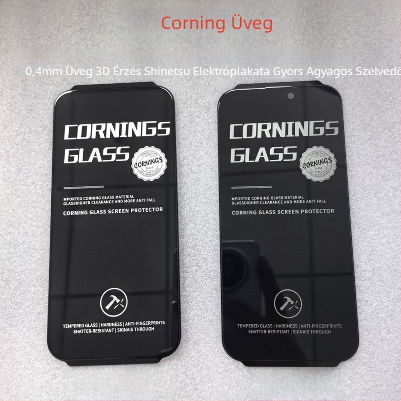 Üveg kijelzővédő iPhone 16 Pro Maxhoz – elülső fólia, HD, teljes képernyő, adatvédelmi