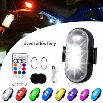 Vezeték nélküli LED fény drónokhoz és járművekhez — univerzálisan kompatibil, 12V, 5W, LED 5050, 6500K