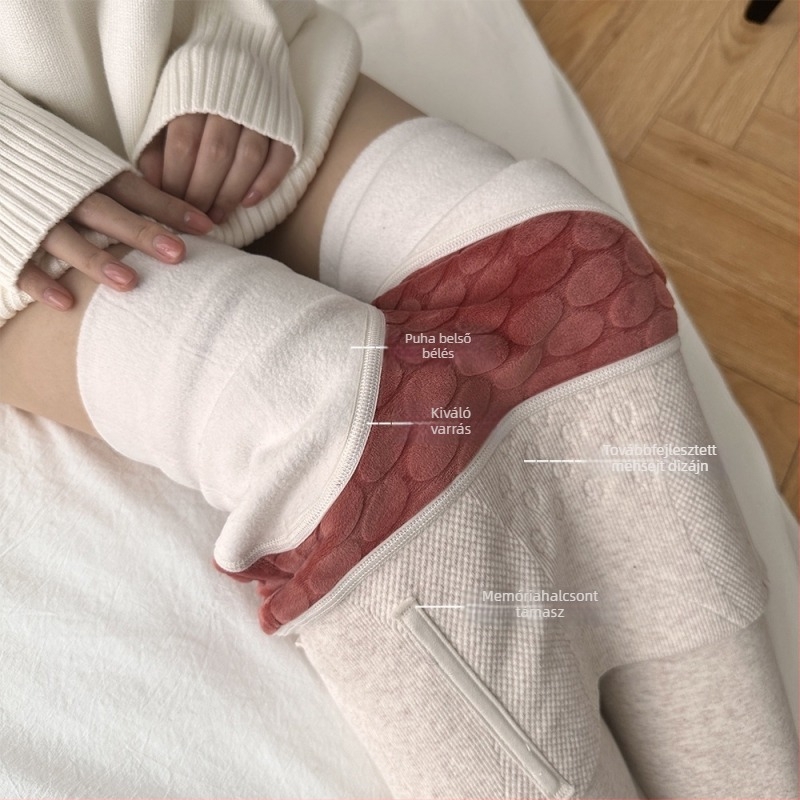 Fleece-béléssel bélelt téli harisnya, vastag, magas derekú karcsúsító fazon, lábon végző