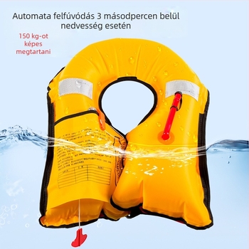 Yasian automatikus felfújható mentőmellény felnőtteknek, hordozható, nagy felhajtóerő, tengeri munkaruha, modell CY-150N