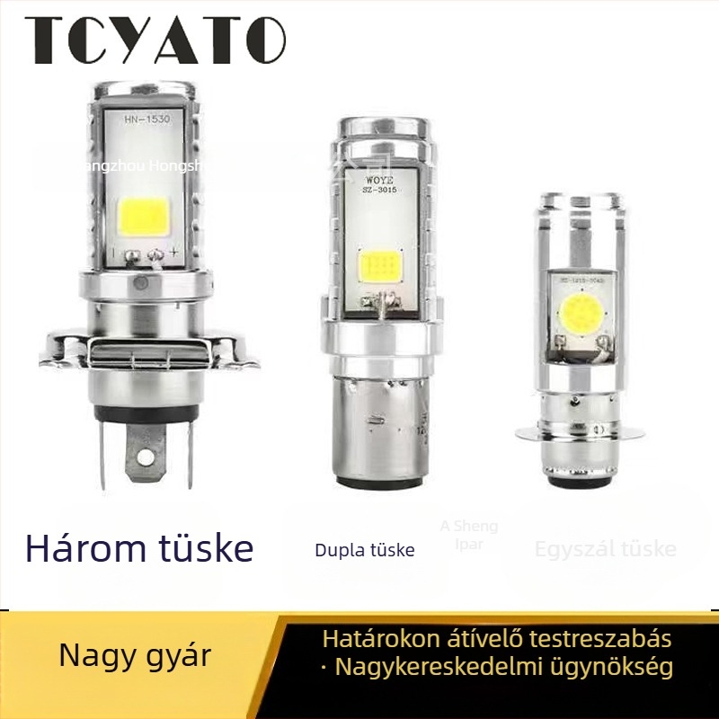 Motorkerékpár LED fényszóró, kétfényű, 12V, 10W, IP68, élettartam 30 000 óra