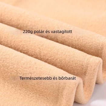 Fekete kismama harisnya fleece belsővel, téli meleg