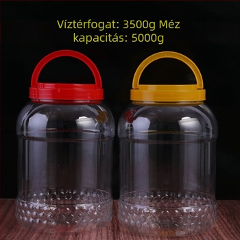 Átlátszó PET tárolóedény széles szájú élelmiszer-csomagoláshoz, offset nyomtatás