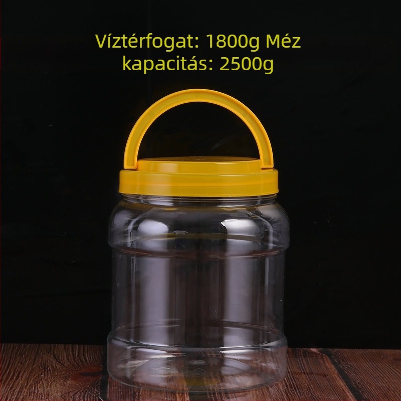 Átlátszó PET tárolóedény széles szájú élelmiszer-csomagoláshoz, offset nyomtatás