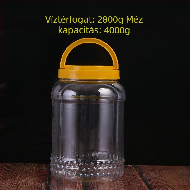 Átlátszó PET tárolóedény széles szájú élelmiszer-csomagoláshoz, offset nyomtatás