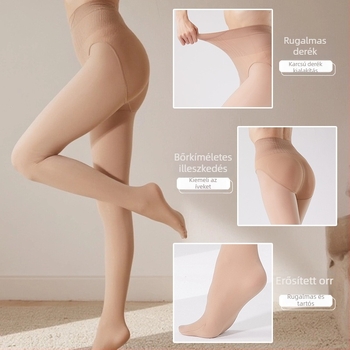 Nylon harisnya csípőemeléssel és testformázással, anti-snag, tartós, egyszínű, közepes vastagság