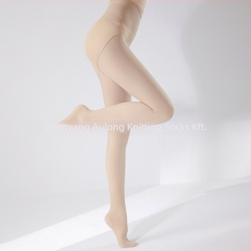 Nylon harisnya csípőemeléssel és testformázással, anti-snag, tartós, egyszínű, közepes vastagság
