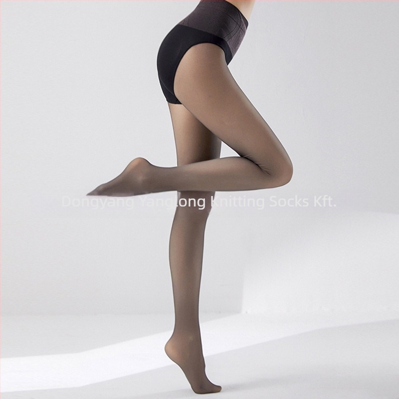 Nylon harisnya csípőemeléssel és testformázással, anti-snag, tartós, egyszínű, közepes vastagság