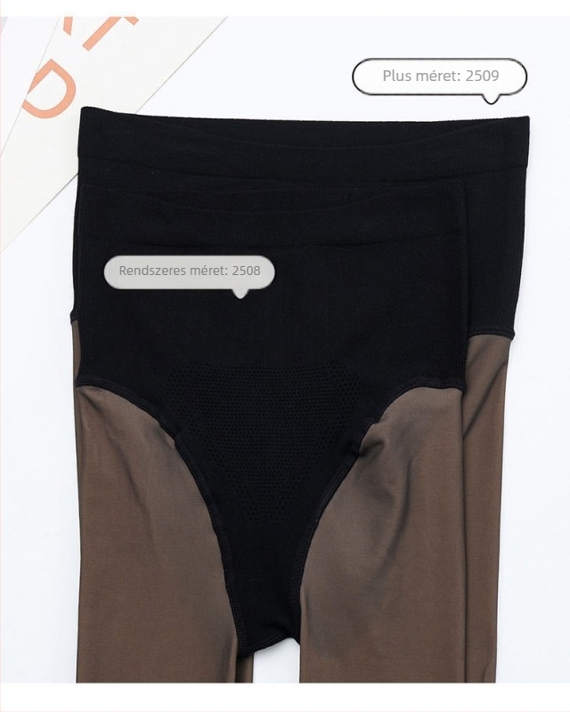 Nylon formázó harisnya fenékemeléssel, vastagított, egyszínű