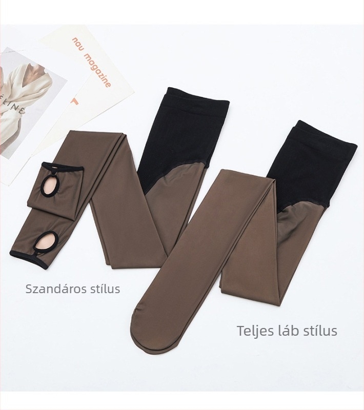 Nylon formázó harisnya fenékemeléssel, vastagított, egyszínű