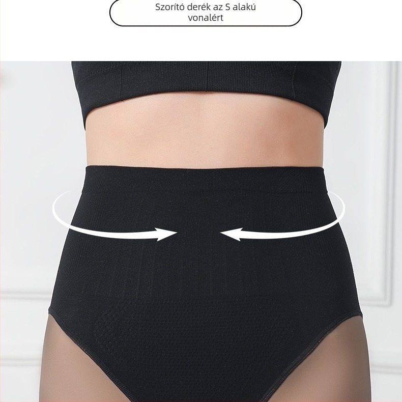 Nylon formázó harisnya fenékemeléssel, vastagított, egyszínű