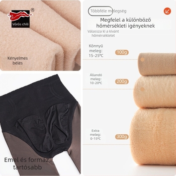 Női fekete átlátszó leggings őszi-téli szezonra, deréktáji formázás és csípőemelés