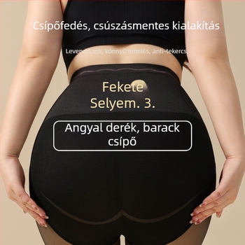 Flízes béléses spandex harisnya, magas derék, popsiformáló hatás, Flower Fairy minta