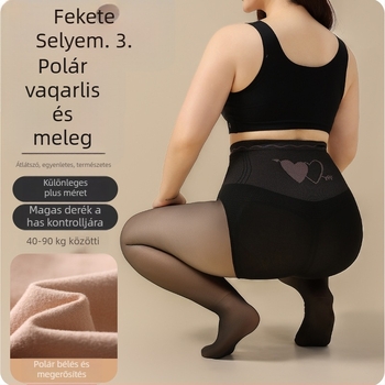 Flízes béléses spandex harisnya, magas derék, popsiformáló hatás, Flower Fairy minta