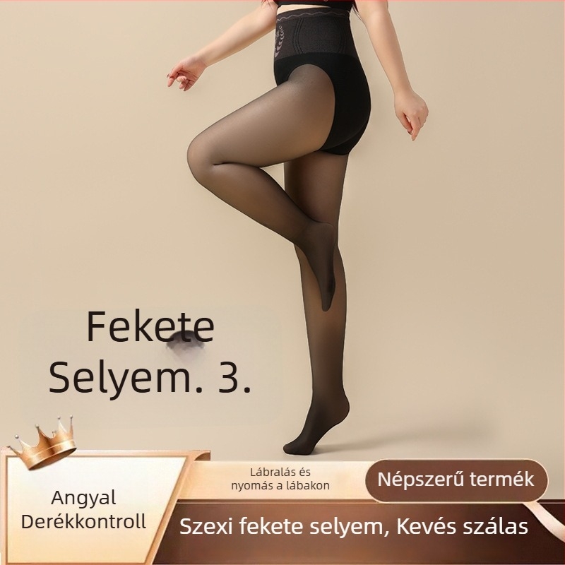 Flízes béléses spandex harisnya, magas derék, popsiformáló hatás, Flower Fairy minta