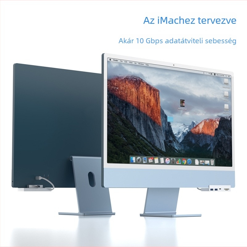 Rocketek iMac egyben dokkolóállomás Type-C 10Gbps USB 3.2 hub, alumínium ötvözet