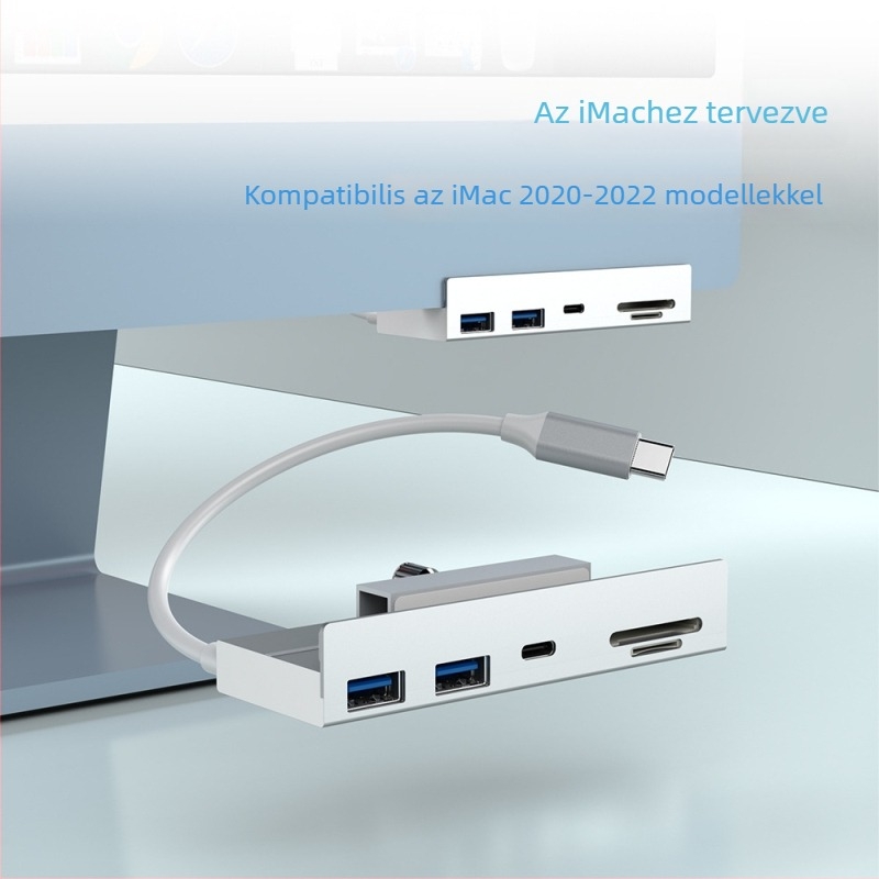 Rocketek iMac egyben dokkolóállomás Type-C 10Gbps USB 3.2 hub, alumínium ötvözet
