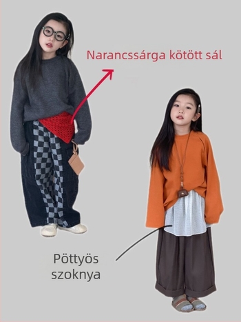 Xuanxuan sauce gyerekeknek szóló petticoat szoknya, koreai stílus, szabálytalan szél, 3–8 éveseknek