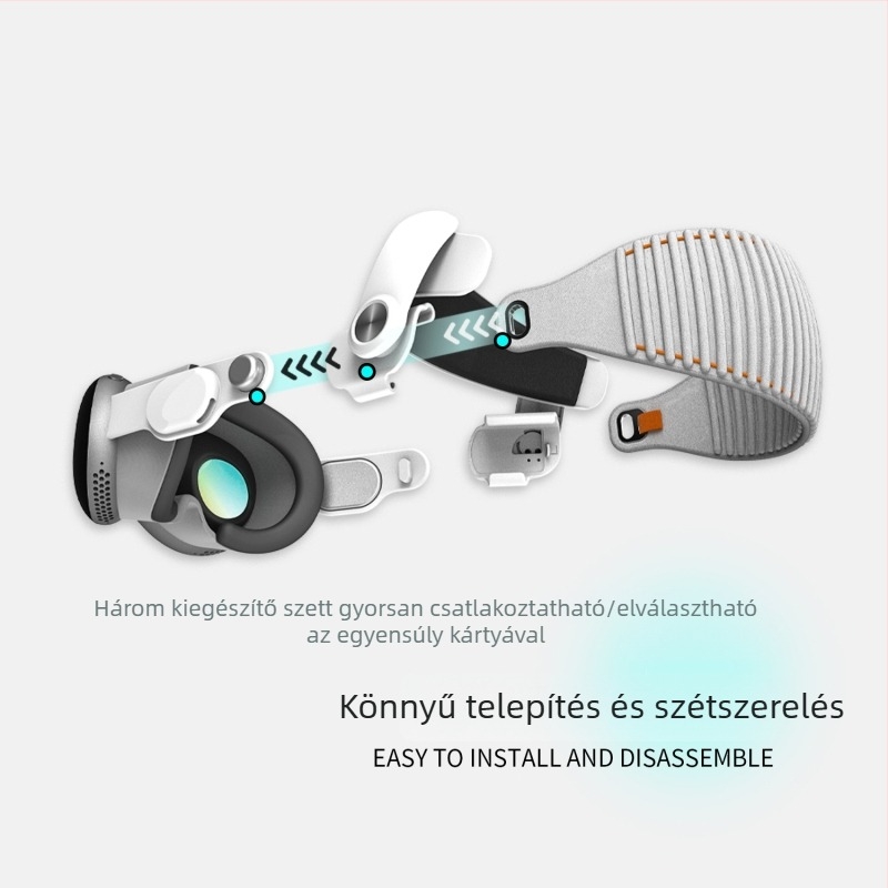 wolmtt Apple Vision Pro fejhallgató tartó – forgatható, állítható a kényelemért és nyomáscsökkentésért, VR kiegészítő