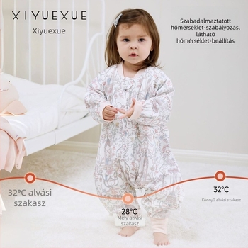 Baba hálózsák bambusz anyagú szövettel és selyem töltettel, őszi–téli modell, egész éves használatra