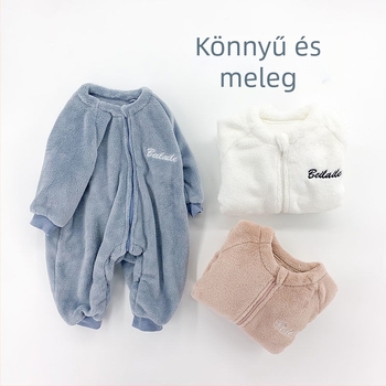 Gyerekeknek készült Corduroy egyrészes alvóruha, vastag téli modell, újszülötttől 12 hónapos korig, Biztonsági osztály B, 2025 tavaszi megjelenés