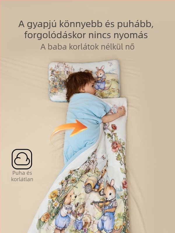 Jingqi gyerekek anti-kick hálózsák őszre és télre, minden évszakban használható, 100% pamut