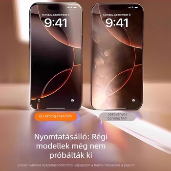 HBQ edzett üveg előlapi kijelzővédő iPhone 14 Pro Maxhoz – anti-reflex, előlap védelem