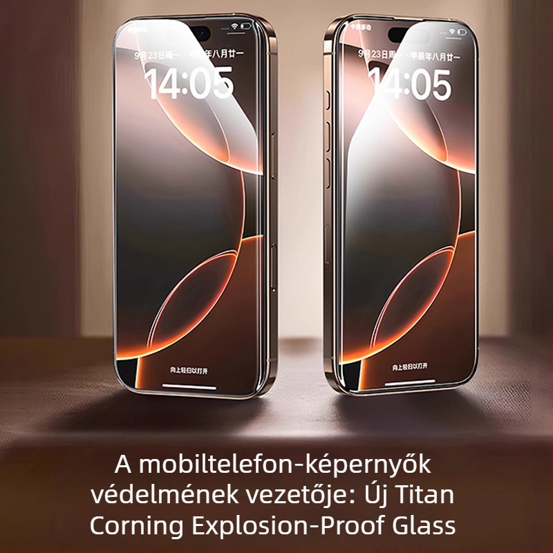 HBQ edzett üveg előlapi kijelzővédő iPhone 14 Pro Maxhoz – anti-reflex, előlap védelem
