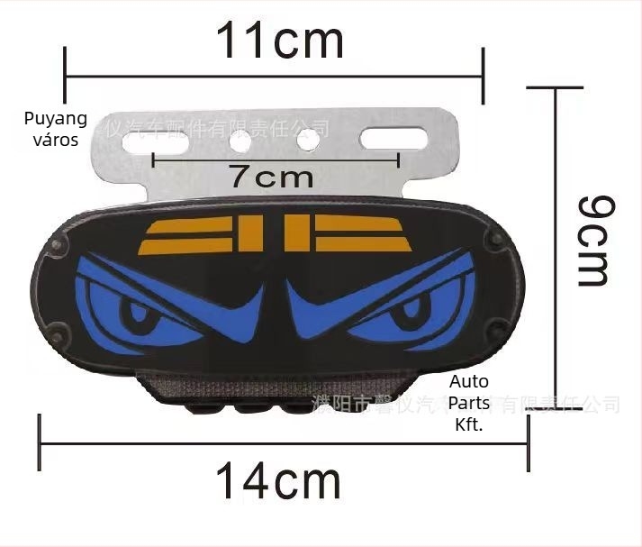 Kamion LED hátsó lámpa, vízálló, 12-24V, 5000 lm, modell 029