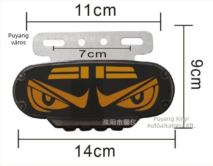Kamion LED hátsó lámpa, vízálló, 12-24V, 5000 lm, modell 029