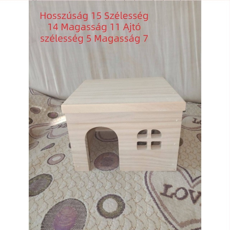 Fa kisállatház kisállatok számára: hörcsögök, tengerimalacok, csincsillák, nyulak és sünök