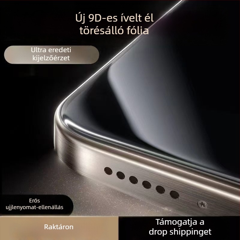Membrane force edzett üveg elülső képernyővédő — HD, robbanásbiztos, teljes kijelző — iPhone 12, 12 Pro, 13, 14
