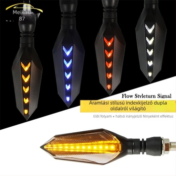 Motorkerékpár LED irányjelző fény, ABS, Diamond Turn Signal Light modell, 12V, 1.5W