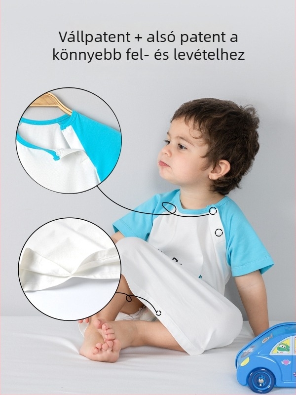 Baba hálózsák nyári vékony, 100% pamut, külön lábakkal, gyerekeknek, minden évszakban használható