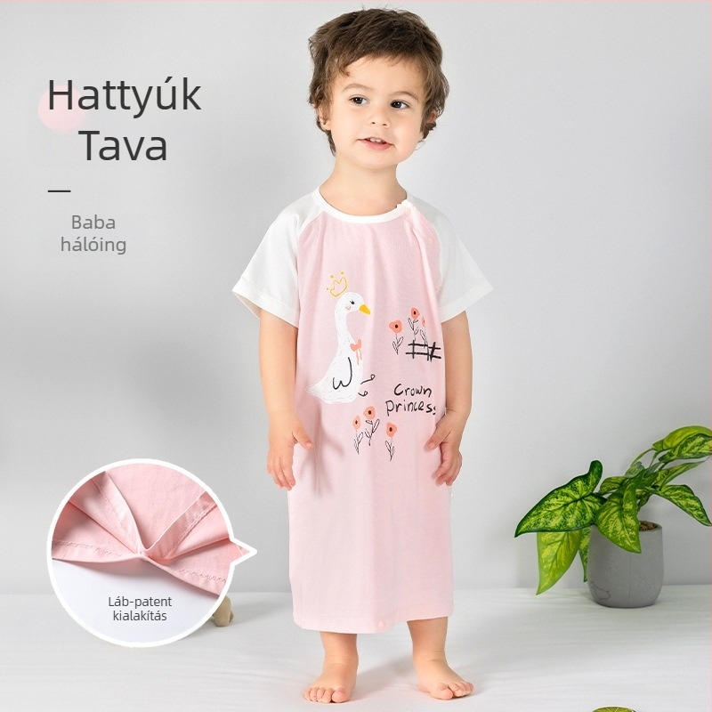 Baba hálózsák nyári vékony, 100% pamut, külön lábakkal, gyerekeknek, minden évszakban használható