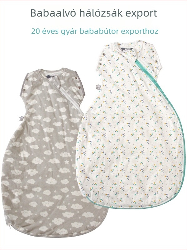 Baba alvózsák mellény-stílusban, külső és belső anyag 95% pamut, töltet poliészter pamut, 0-1 éves korig