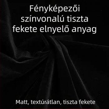 Bársonyos fotóháttér textilből – fényelnyelő, utazáshoz